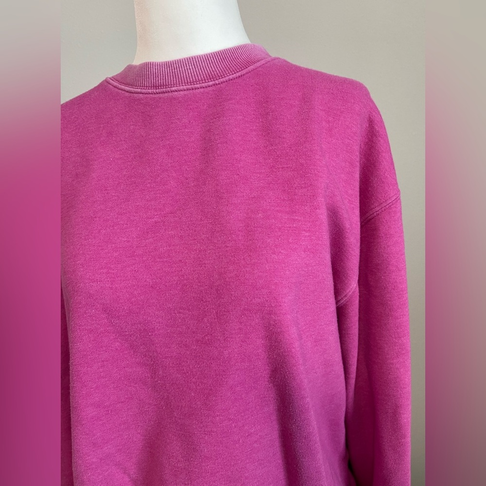 3/$20 Pink Fleece Crewneck - Picture 2 of 4